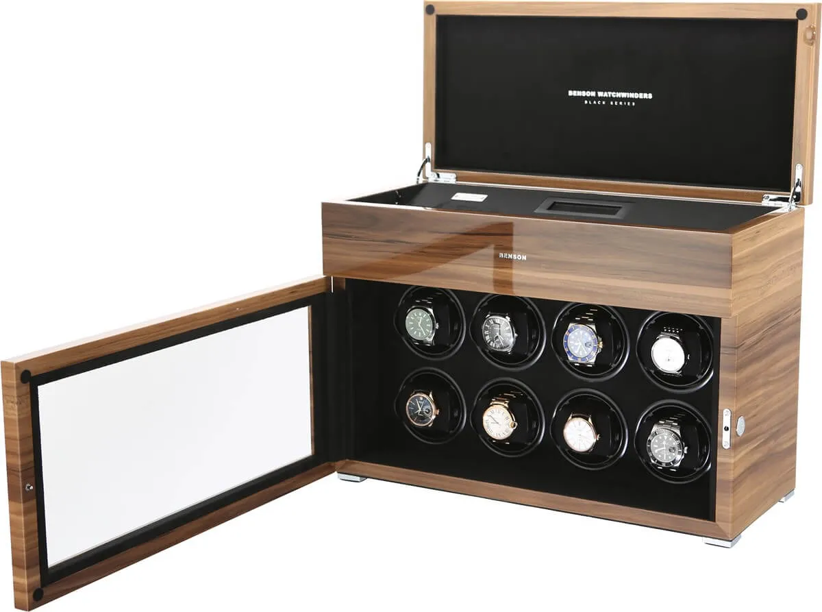 Benson Watch Winder Black Series 8.16.WA Walnut Limited Edition sold by Jura Watches product image thumbnail 2