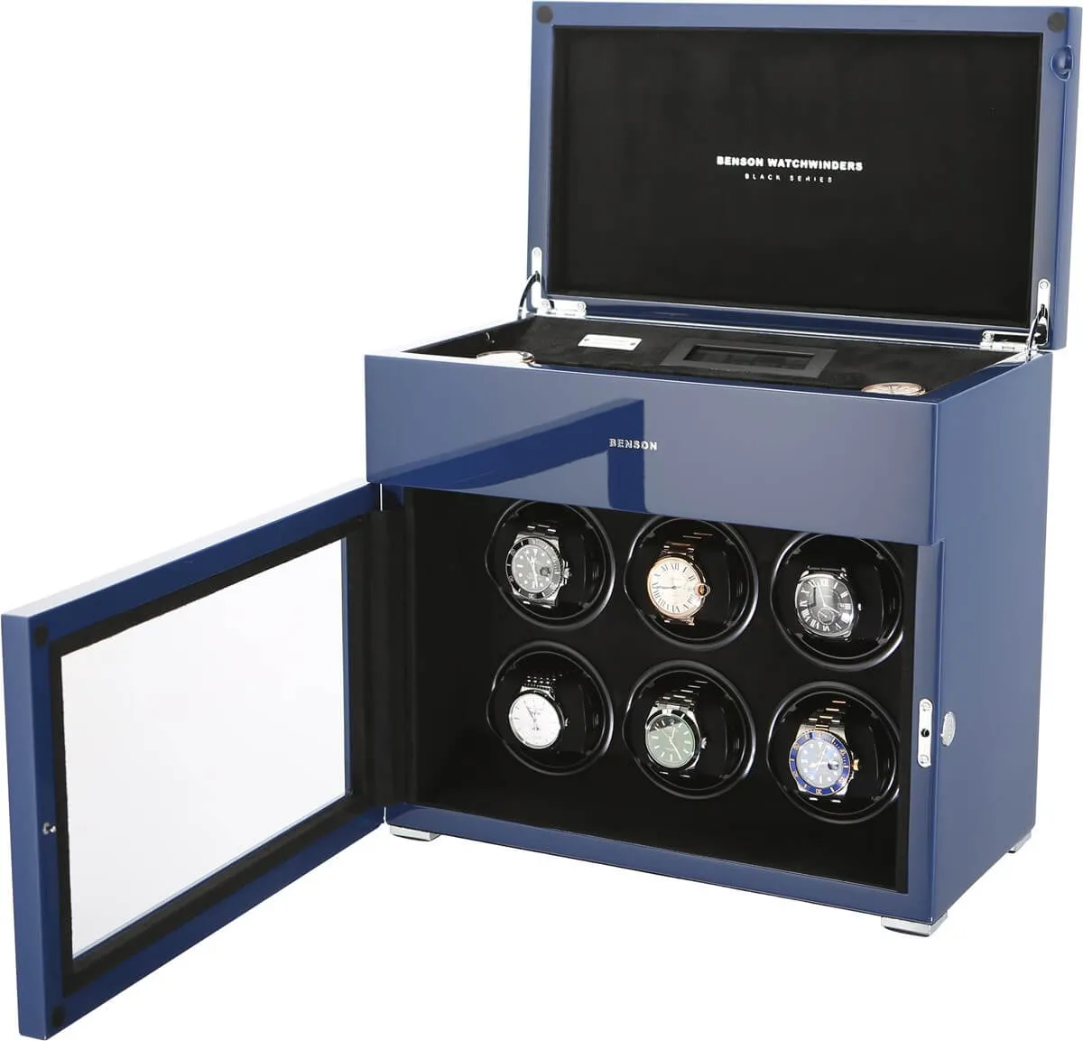 Benson Watch Winder Black Series 6.16.BL Blue sold by Jura Watches product image thumbnail 2