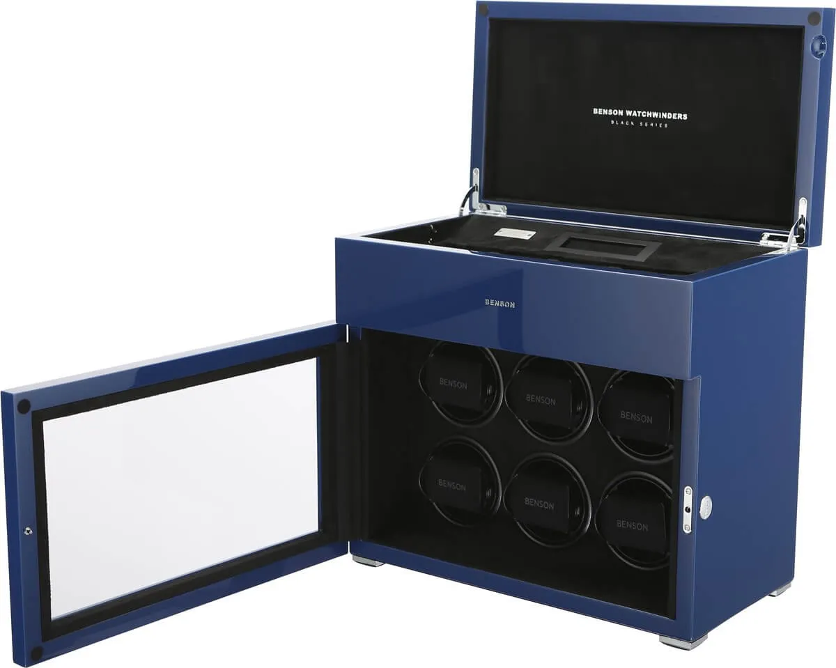 Benson Watch Winder Black Series 6.16.BL Blue sold by Jura Watches product image thumbnail 5