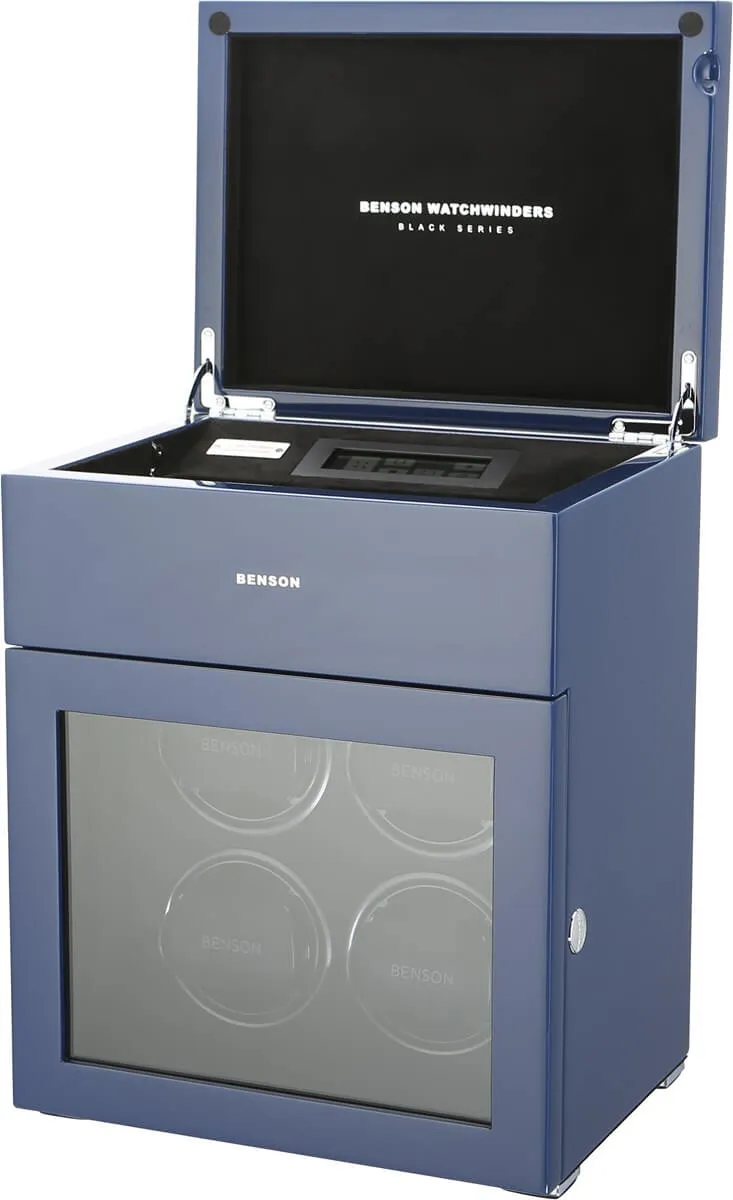 Benson Watch Winder Black Series 4.16.BL Blue Limited Edition sold by Jura Watches product image thumbnail 3
