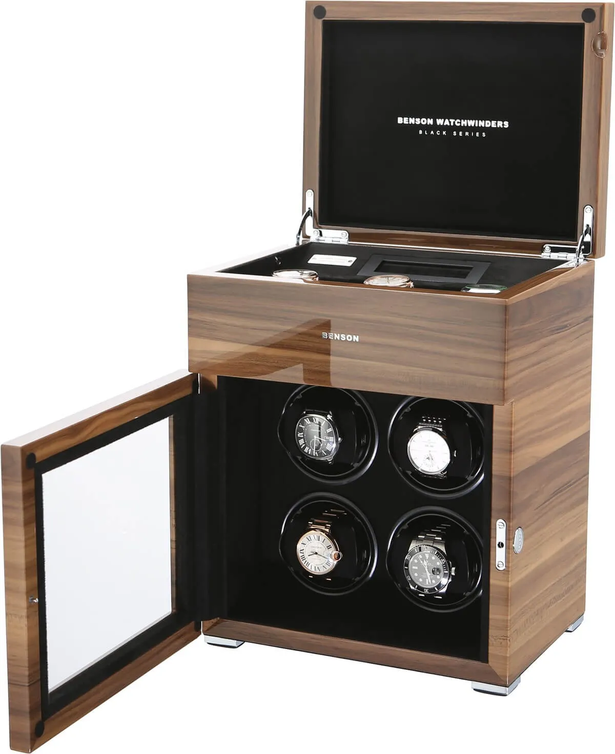 Benson Watch Winder Black Series 4.16.WA Walnut Limited Edition sold by Jura Watches product image thumbnail 2