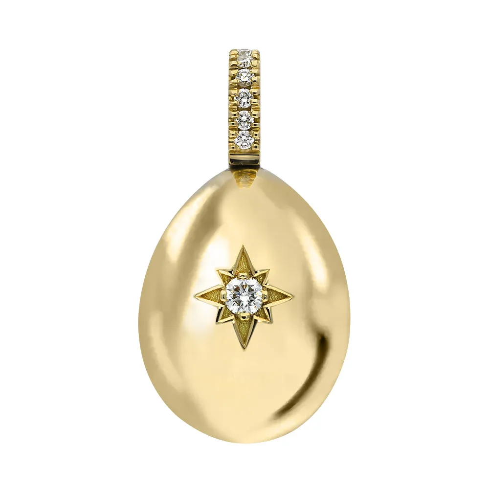 Faberge Essence 18ct Yellow Gold 0.08ct Diamond Heart Egg Charm Exclusive Edition sold by Jura Watches product image thumbnail 3