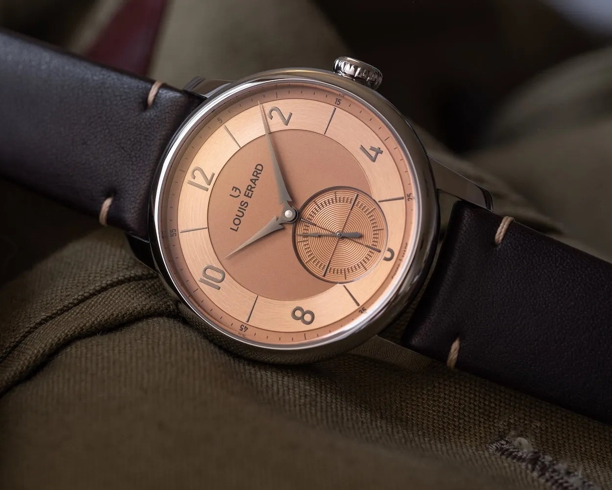 Louis Erard Excellence Petite Seconde Terracotta 42mm sold by Jura Watches product image thumbnail 4