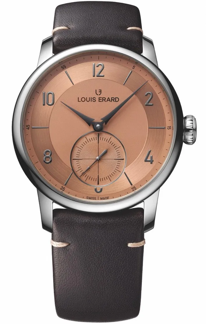 Louis Erard Excellence Petite Seconde Terracotta 42mm sold by Jura Watches