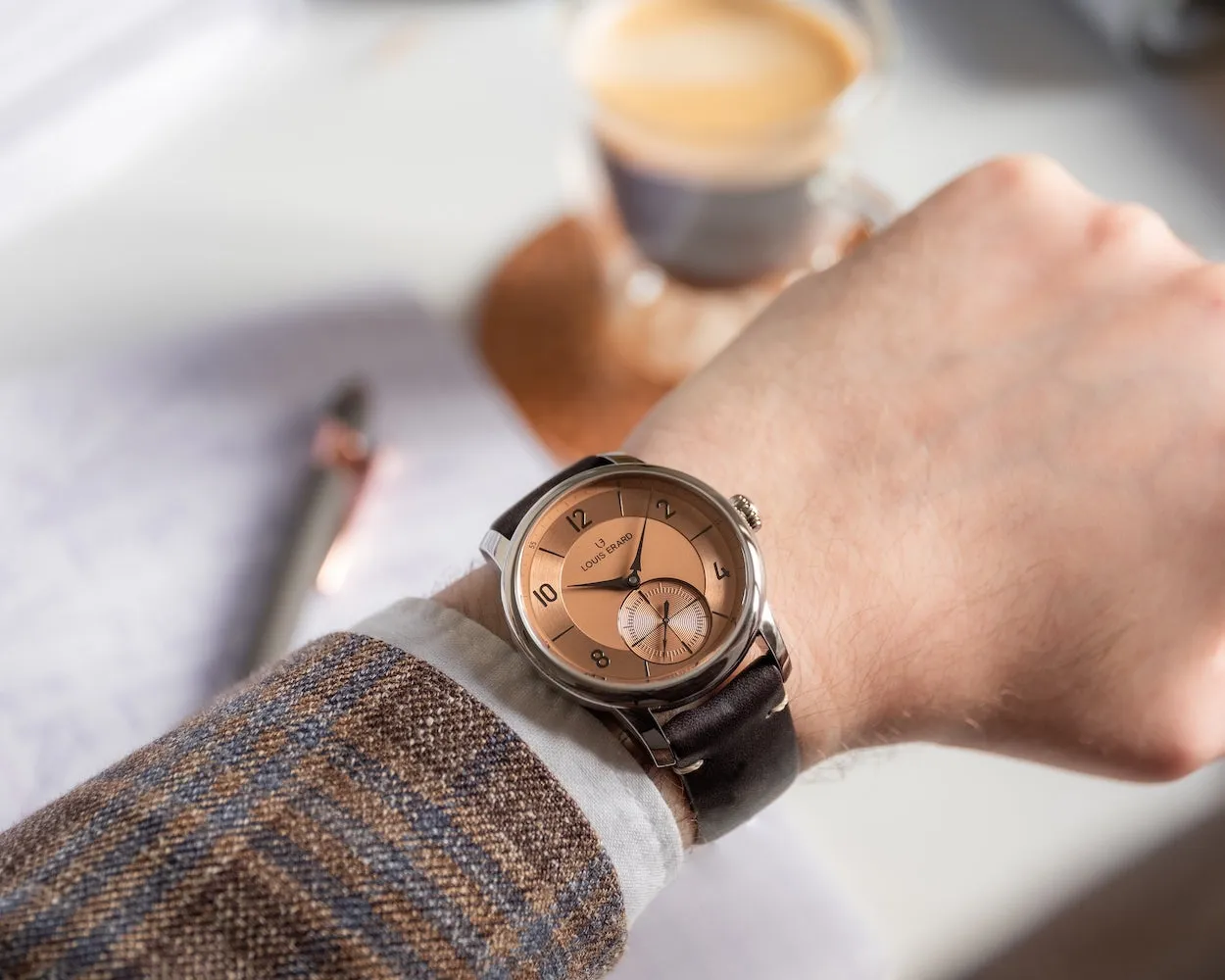 Louis Erard Excellence Petite Seconde Terracotta 39mm sold by Jura Watches product image thumbnail 5