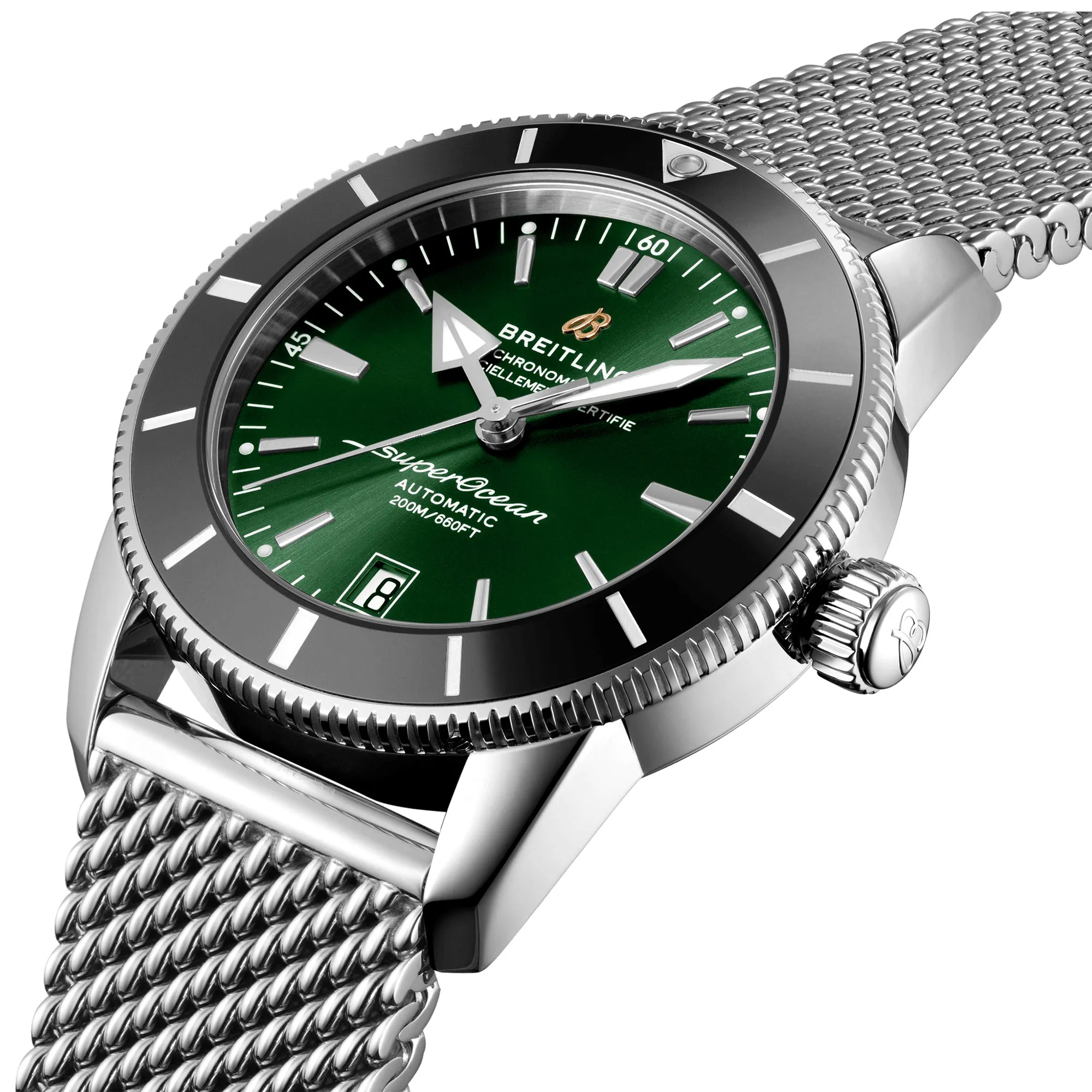 Breitling Superocean Heritage Green Bracelet sold by Jura Watches product image thumbnail 3