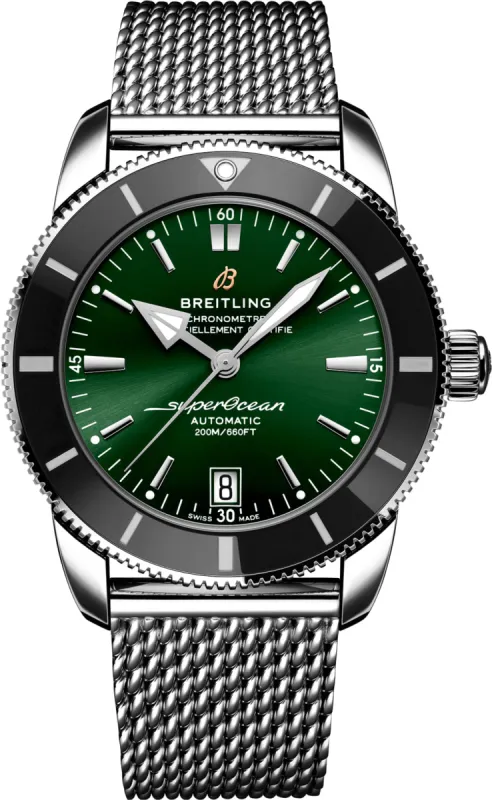 Breitling Superocean Heritage Green Bracelet made by Breitling