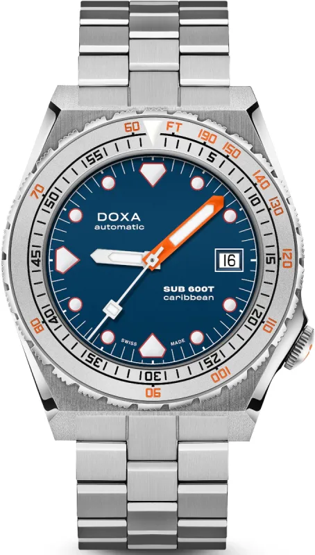 Doxa SUB 600T Caribbean Bracelet Watch made by Jura Watches