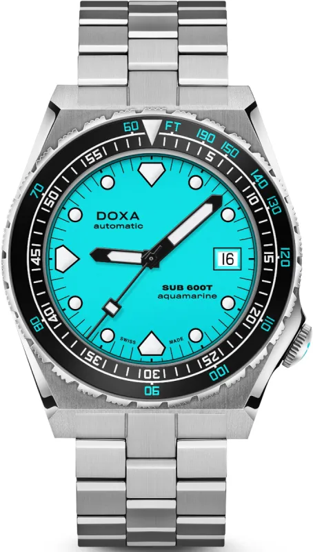 Doxa SUB 600T Aquamarine Bracelet sold by Jura Watches