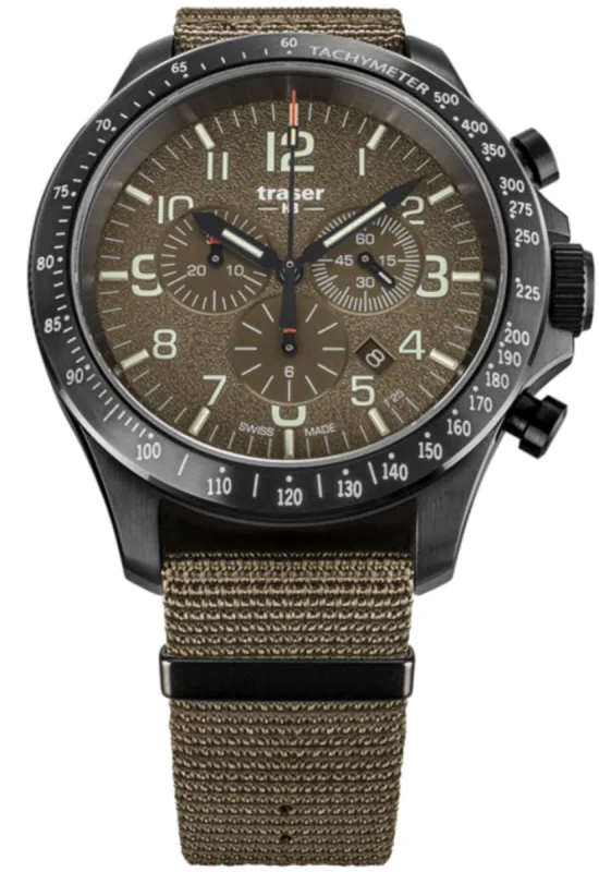 Traser H3 P67 Officer Pro Chronograph Khaki made by Jura Watches