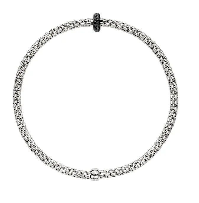 Fope Prima 18ct White Gold 0.20ct Black Diamond Bracelet sold by Jura Watches product image thumbnail 2