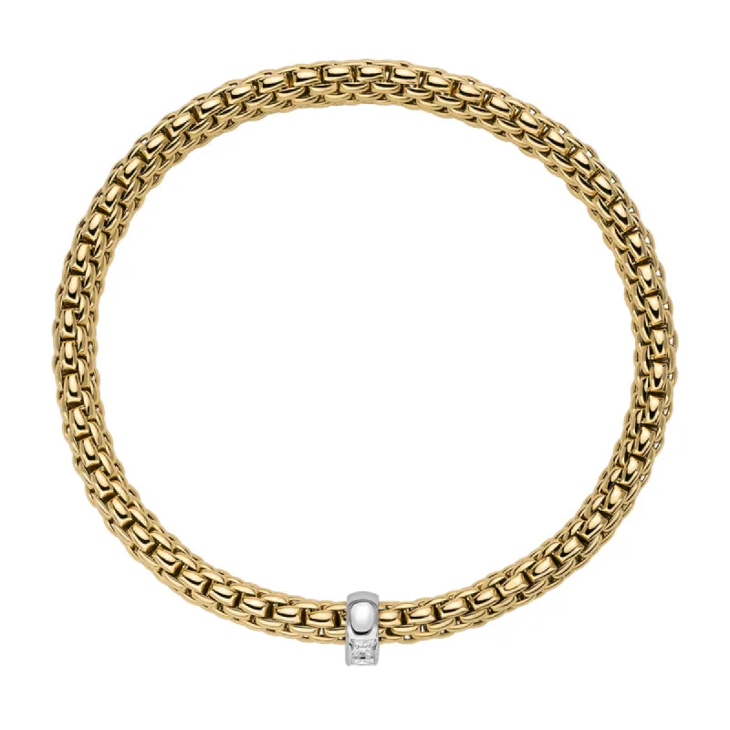 Fope Vendome 18ct Yellow Gold 0.35ct Diamond Bracelet sold by Jura Watches