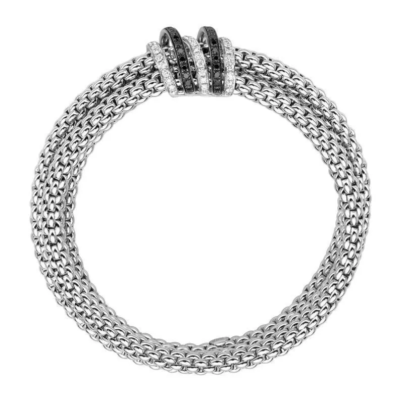 Fope Mialuce 18ct White Gold 1.26ct Black Diamond Bracelet sold by Jura Watches