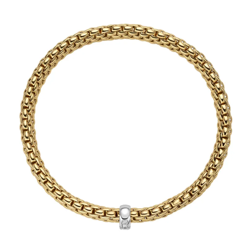 Fope Vendome 18ct Yellow Gold 0.24ct Diamond Bracelet sold by Jura Watches