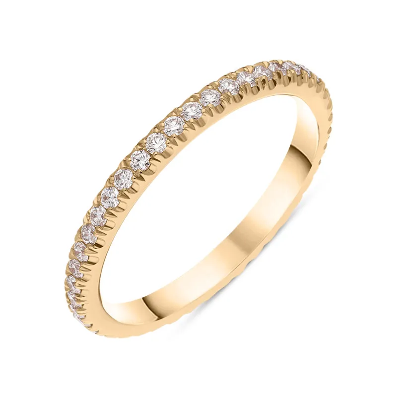 18ct Rose Gold Diamond Full Eternity Ring sold by Jura Watches