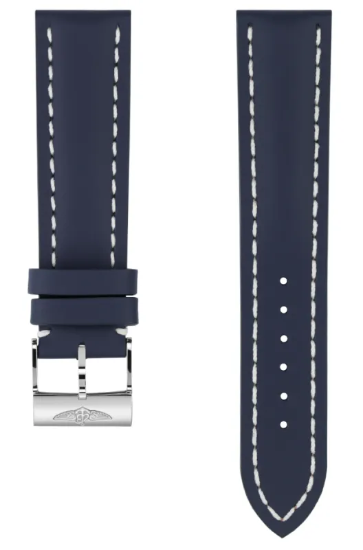 Breitling Strap Old Style Calf Leather 22-20 Blue sold by Jura Watches