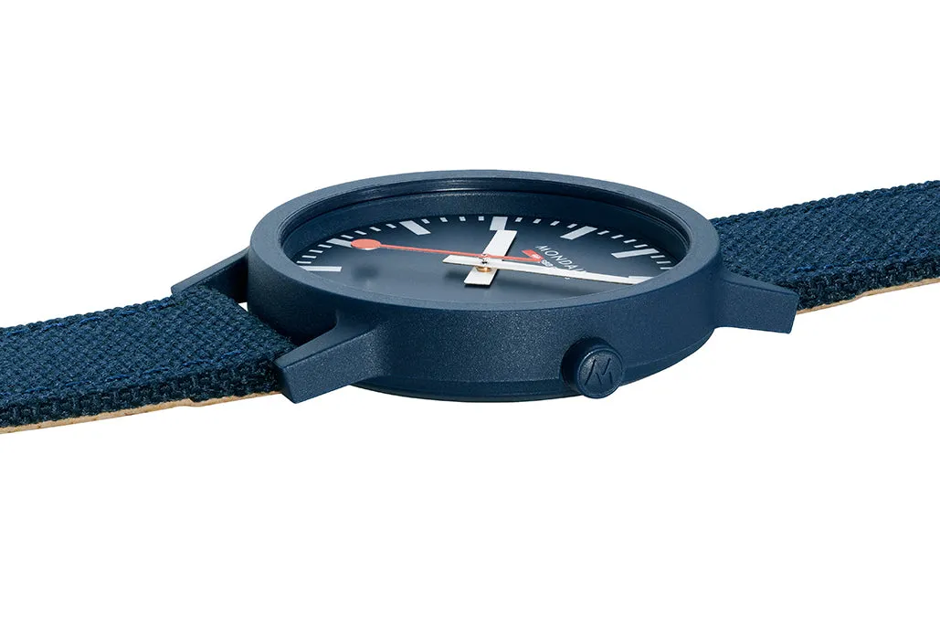 Mondaine Essence Deep Ocean Blue Textile sold by Jura Watches product image thumbnail 4