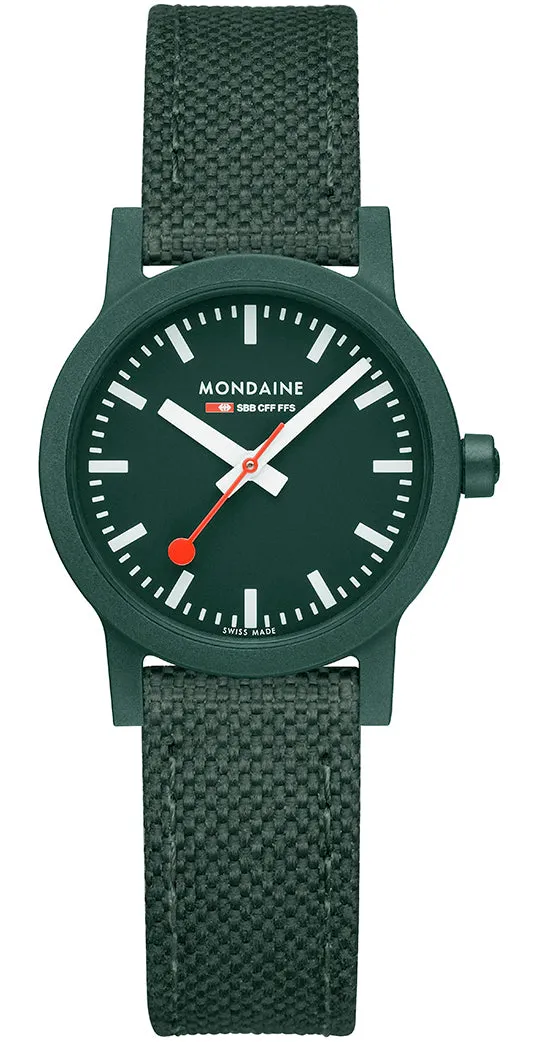 Mondaine Essence Park Green Textile sold by Jura Watches product image thumbnail 2
