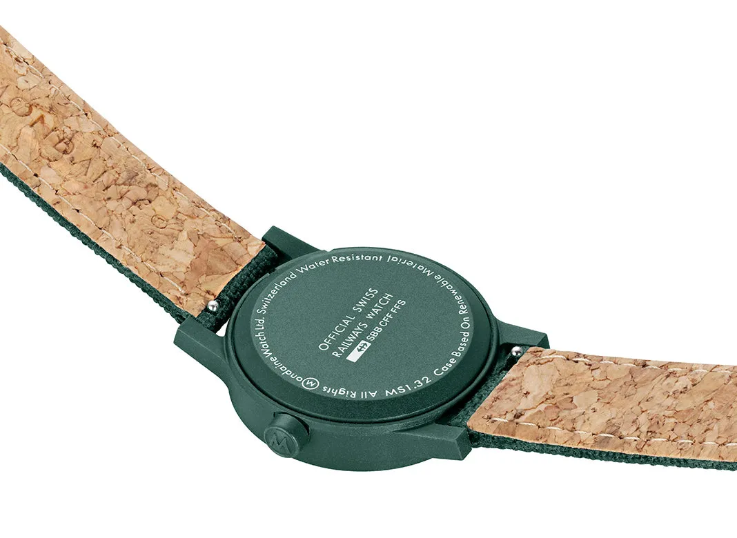 Mondaine Essence Park Green Textile sold by Jura Watches product image thumbnail 3