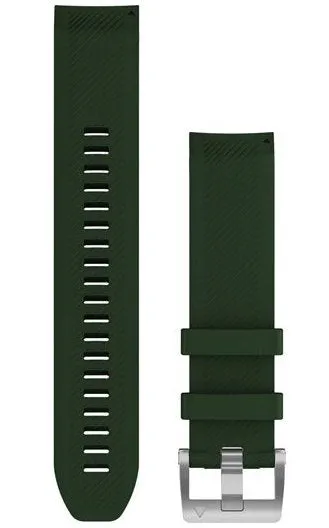 Garmin Strap QuickFit 22 Pine Green Silicone Strap sold by Jura Watches