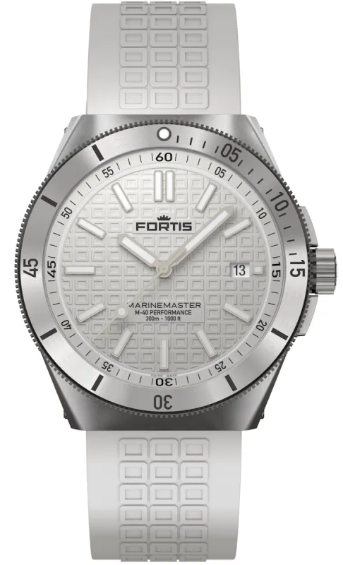 Fortis Marinemaster M-40 Snow White sold by Jura Watches