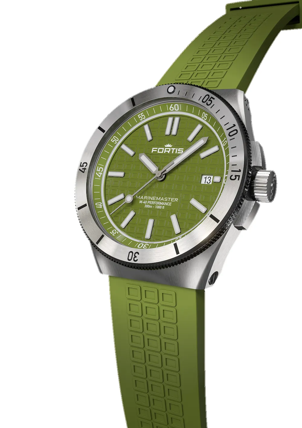 Fortis Marinemaster M-40 Woodpecker Green sold by Jura Watches product image thumbnail 4