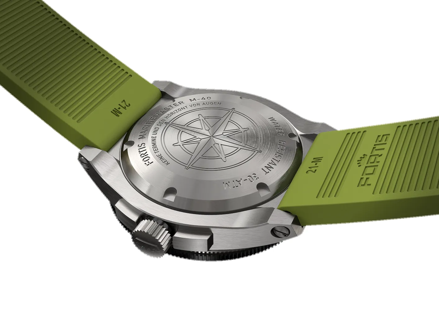 Fortis Marinemaster M-40 Woodpecker Green sold by Jura Watches product image thumbnail 2