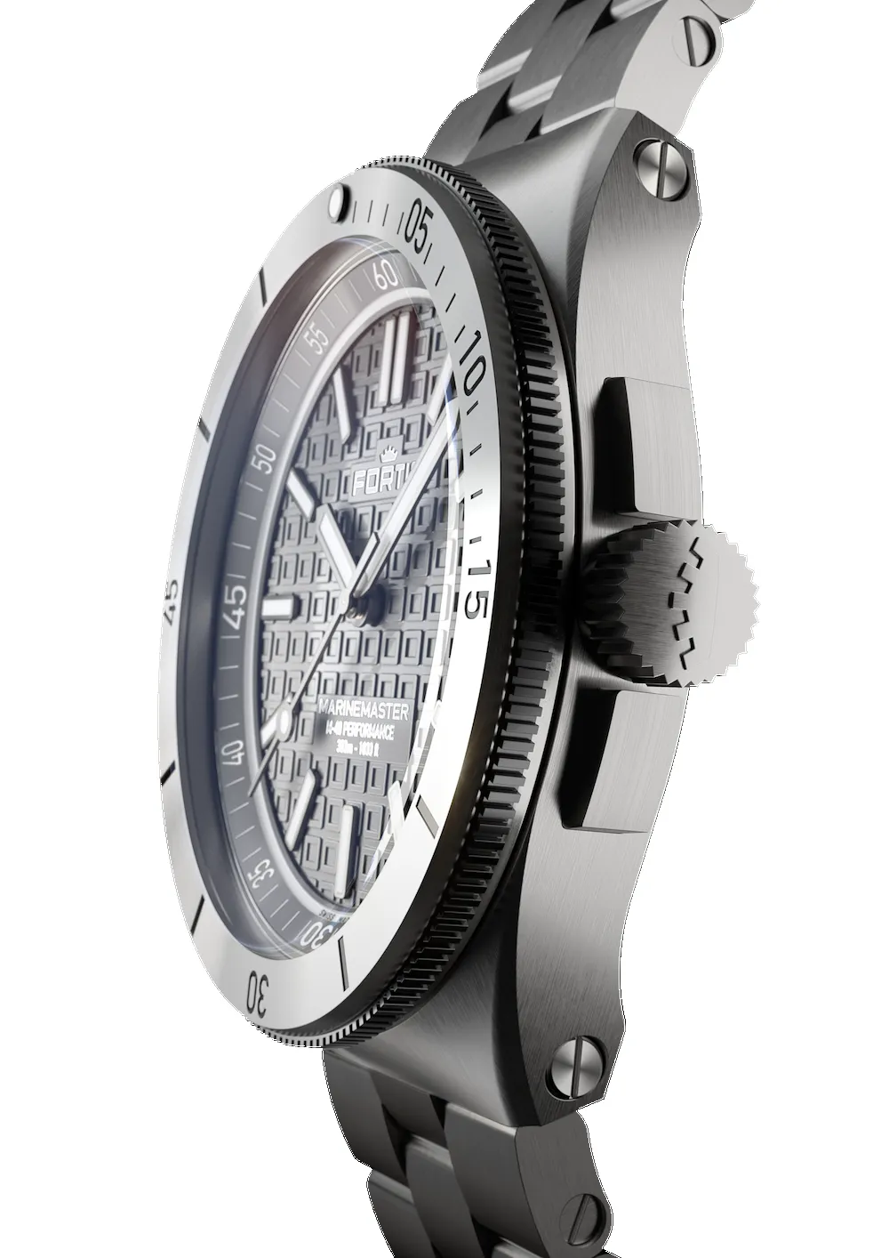 Fortis Marinemaster M-40 Rockstone Gray sold by Jura Watches product image thumbnail 5