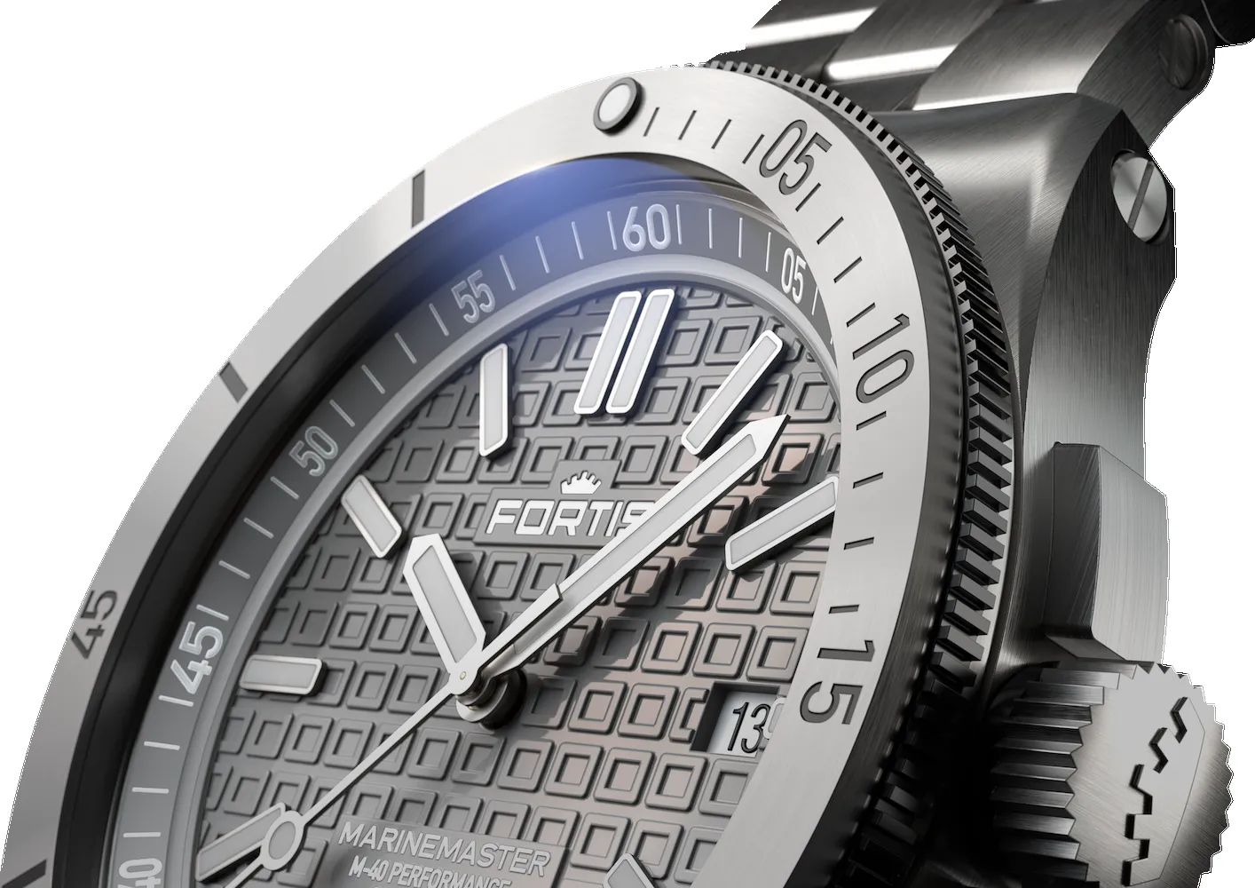 Fortis Marinemaster M-40 Rockstone Gray sold by Jura Watches product image thumbnail 3