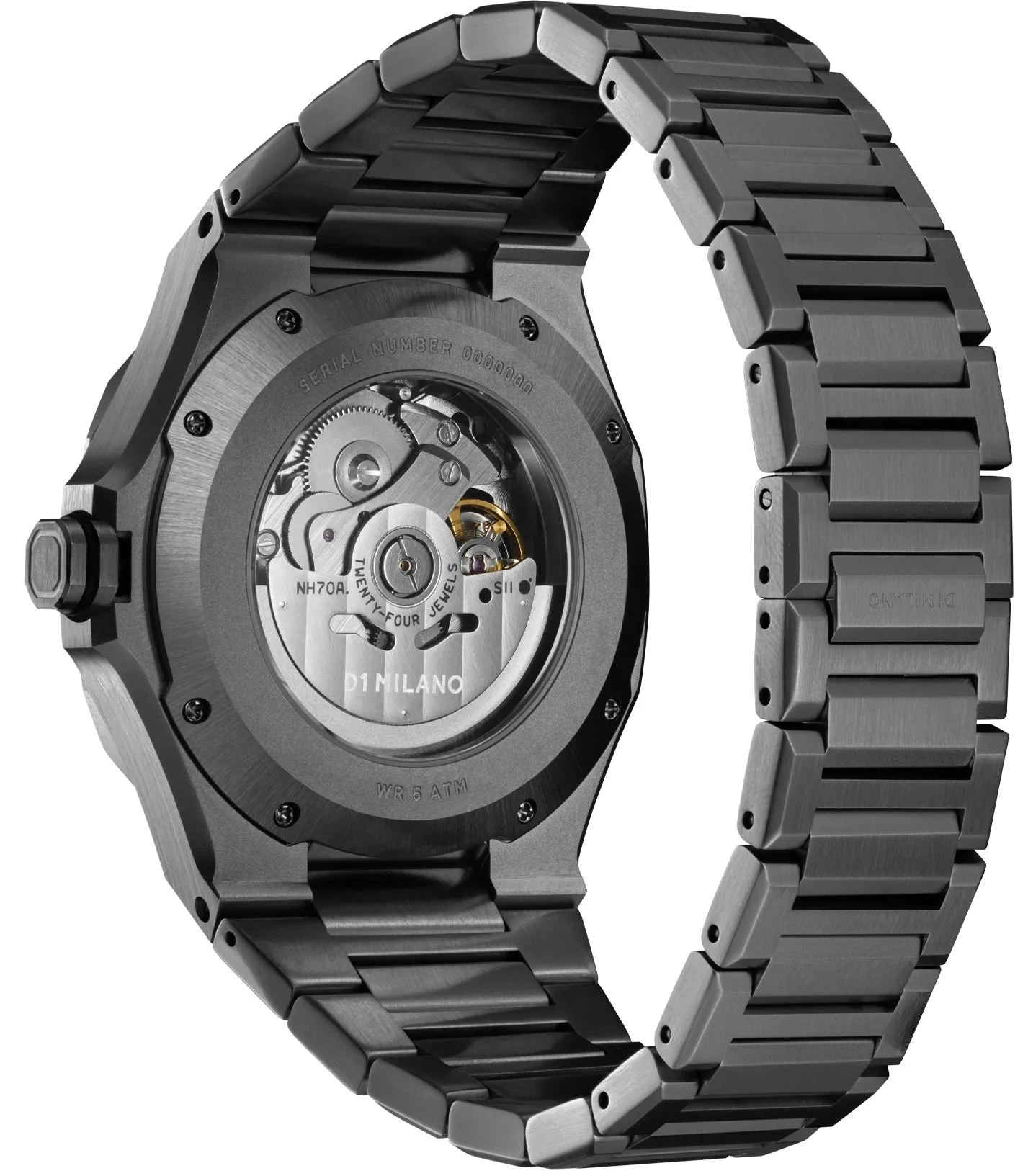 D1 Milano Skeleton Gun Metal sold by Jura Watches product image thumbnail 2