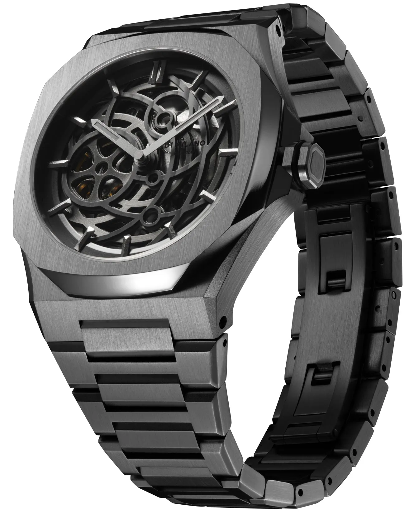 D1 Milano Skeleton Gun Metal sold by Jura Watches product image thumbnail 3