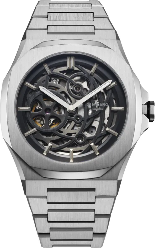 D1 Milano Skeleton Silver made by Jura Watches