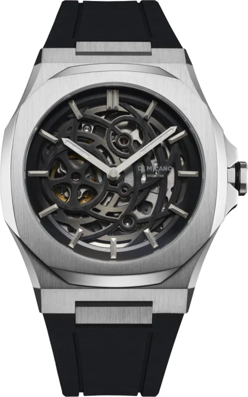 D1 Milano Skeleton Silver made by Jura Watches