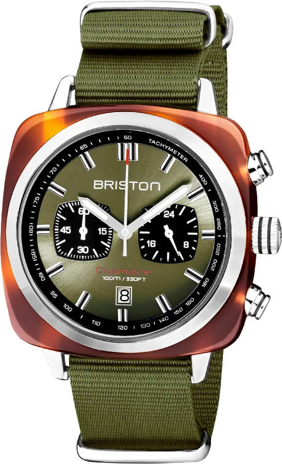Briston Clubmaster Classic Sport Green Olive sold by Jura Watches