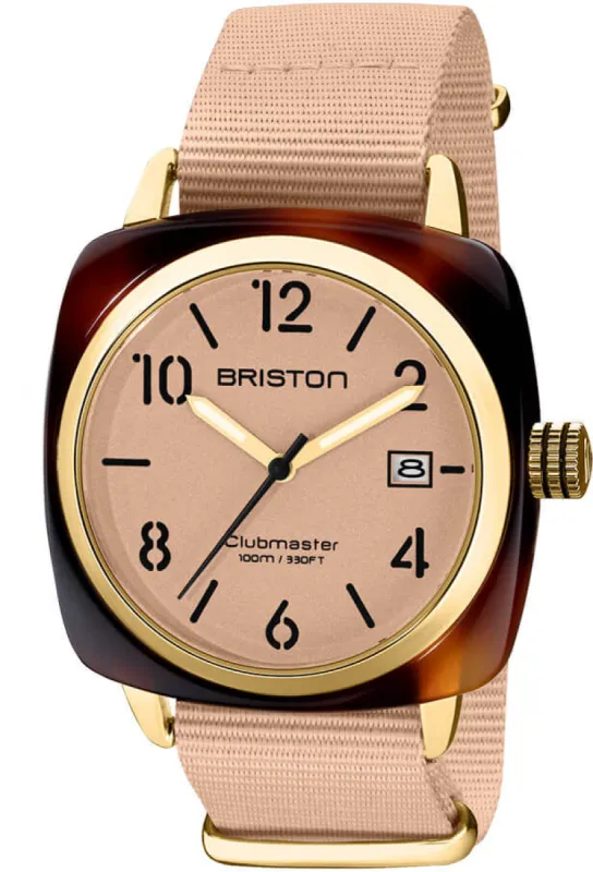 Briston Clubmaster Classic 3 Hands Nude sold by Jura Watches
