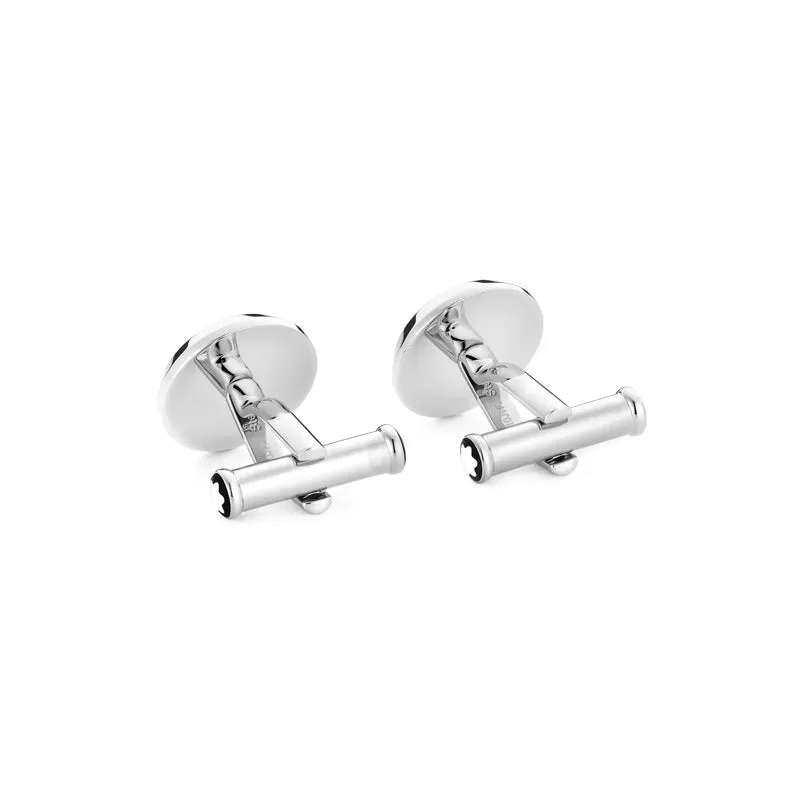 Montblanc Cufflinks Stainless Steel Black Resin Star sold by Jura Watches product image thumbnail 3