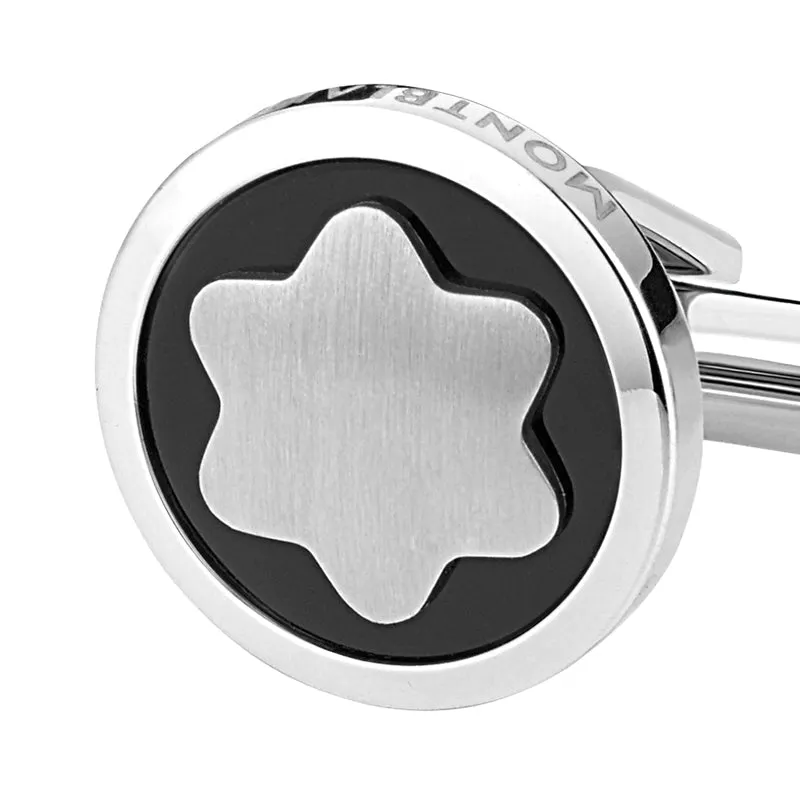 Montblanc Cufflinks Stainless Steel Onyx Star sold by Jura Watches product image thumbnail 2