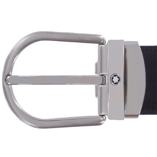 Montblanc Belt Horseshoe Buckle Black/Brown 30mm Reversible Leather sold by Jura Watches product image thumbnail 3