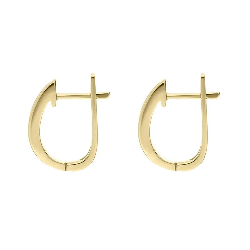 18ct Yellow Gold 0.30ct Diamond Channel Set Hoop Earrings sold by Jura Watches product image thumbnail 3