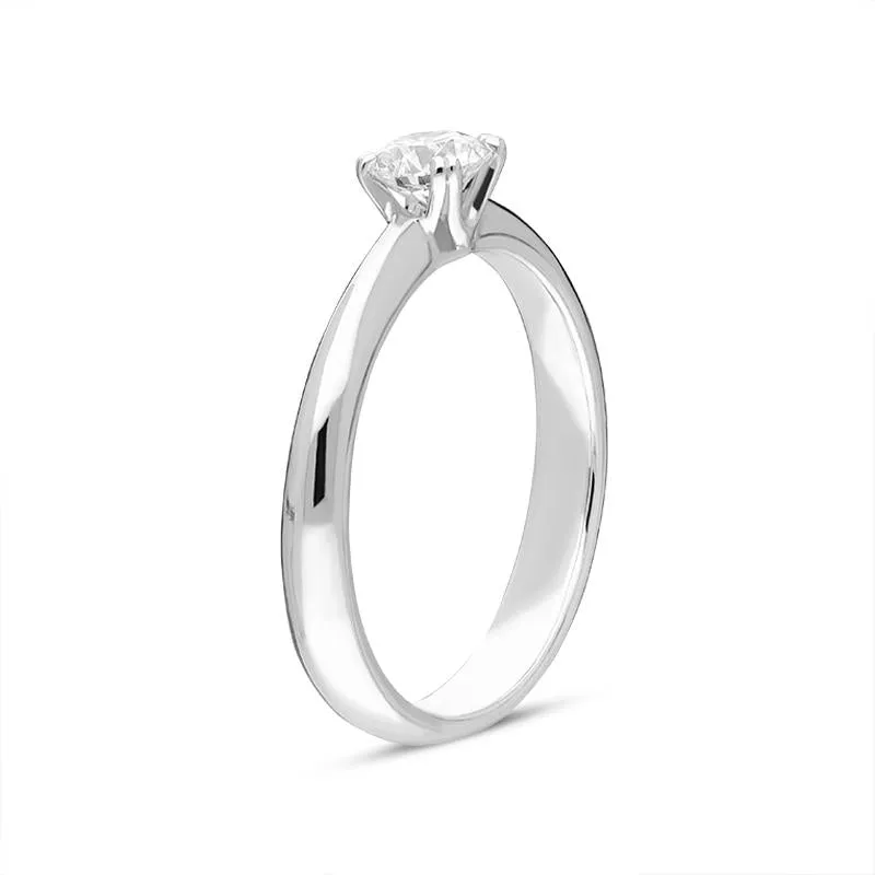 Platinum Brilliant Cut 0.40ct Diamond Solitaire Ring sold by Jura Watches product image thumbnail 4