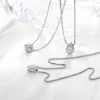 18ct White Gold 0.40ct Diamond Pave Pear Necklace sold by Jura Watches