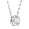 18ct White Gold 0.33ct Brilliant Cut Diamond Pave Round Necklace sold by Jura Watches