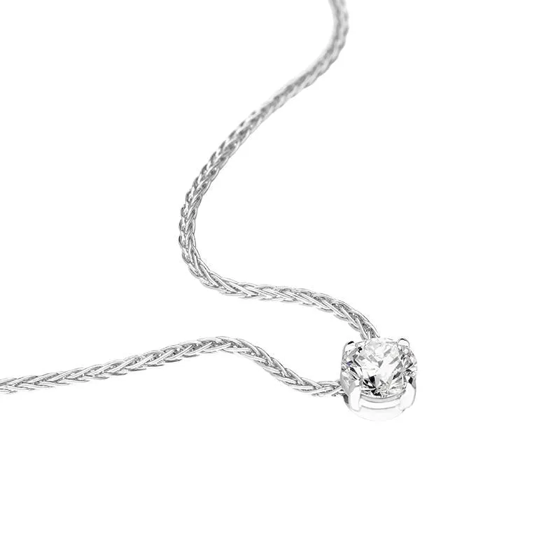18ct White Gold 0.40ct Diamond Brilliant Cut Solitaire Necklace sold by Jura Watches product image thumbnail 3