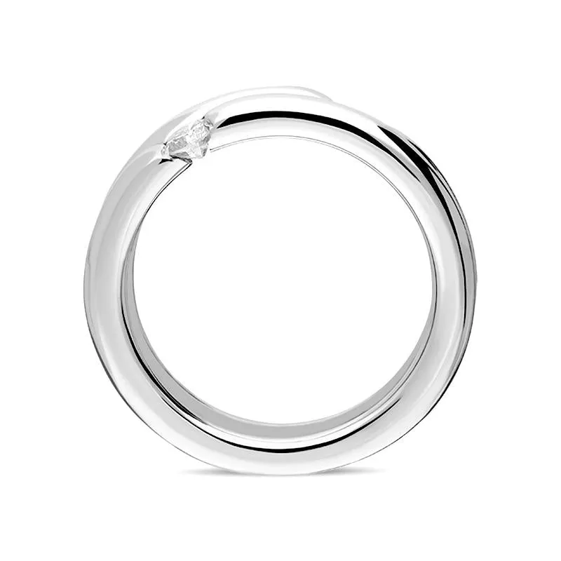 18ct White Gold 0.26ct Diamond Double Band Ring sold by Jura Watches product image thumbnail 3