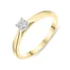 18ct Yellow Gold 0.15ct Brilliant Cut Diamond Solitaire Ring sold by Jura Watches