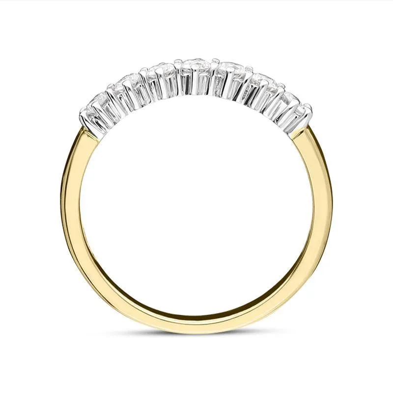 18ct Yellow Gold 0.35ct Diamond Wedding Half Eternity Ring sold by Jura Watches product image thumbnail 2
