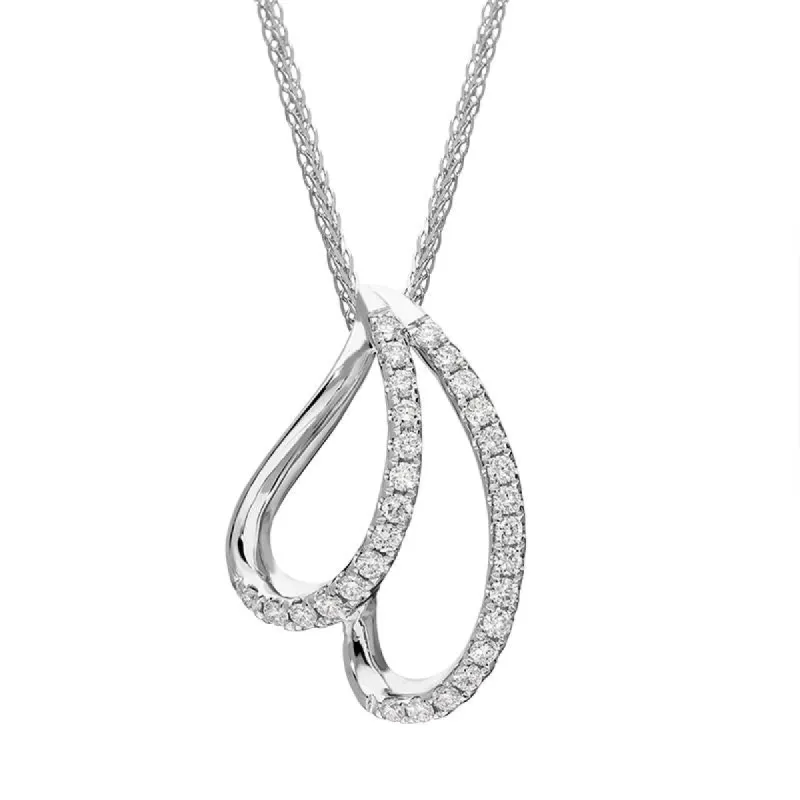 18ct White Gold 0.33ct Diamond Necklace made by Jura Watches