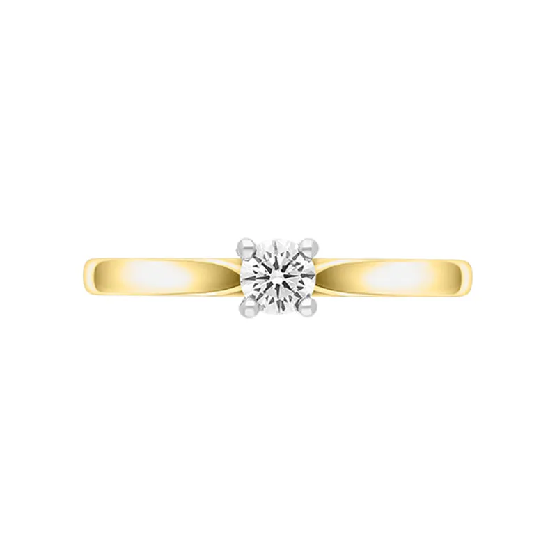 18ct Yellow Gold 0.20ct Diamond Brilliant Cut Solitaire Ring sold by Jura Watches product image thumbnail 3