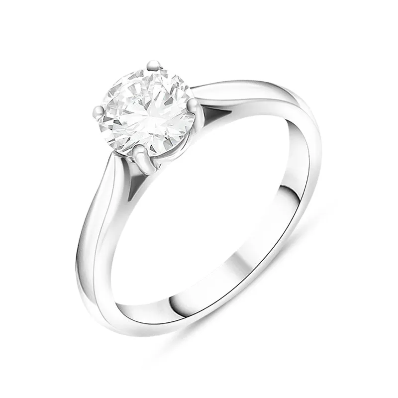 Platinum 1.02ct Diamond Brilliant Cut Solitaire Ring sold by Jura Watches