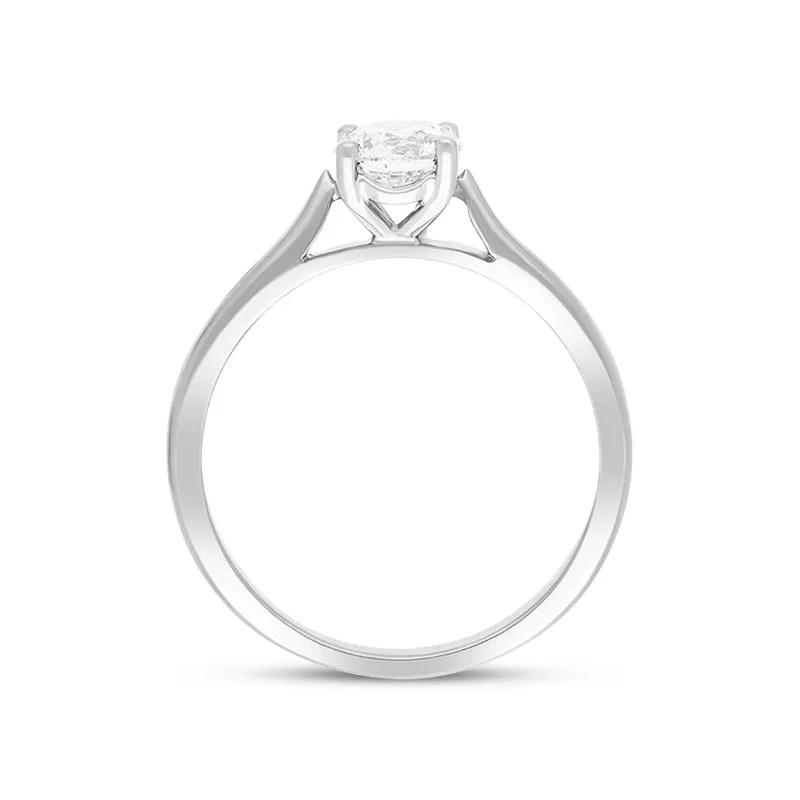 Platinum 0.50ct Diamond Brilliant Cut Solitaire Ring sold by Jura Watches product image thumbnail 3